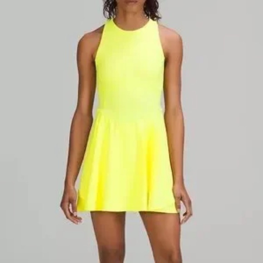 lululemon athletica Neon Yellow Racerback Mini Dress